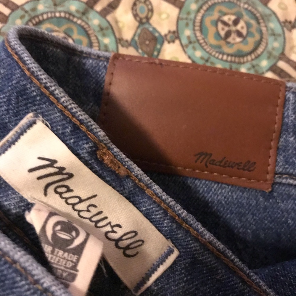 Madewell High Rise Slim Crop Boyfriend jean